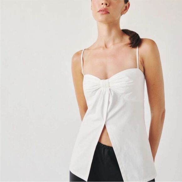 Reformation Jaylin top in white XL NWT $148 - Picture 2 of 6